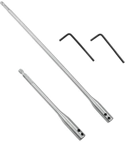 HARSKIYER 4 Pcs 1/4 Inch Extension Set, 6 And 12 Inch, With Hex